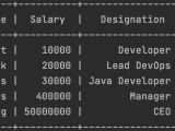 Display Output In Java Console As A Table Code2care